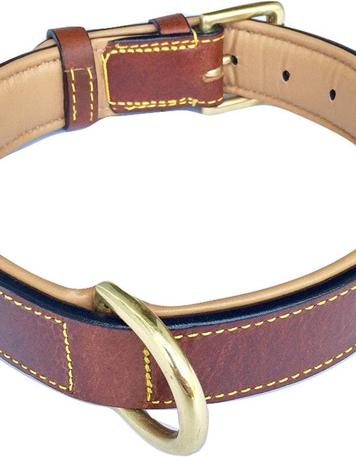 Load image into Gallery viewer, - Luxury Real Leather Padded Dog Collar

